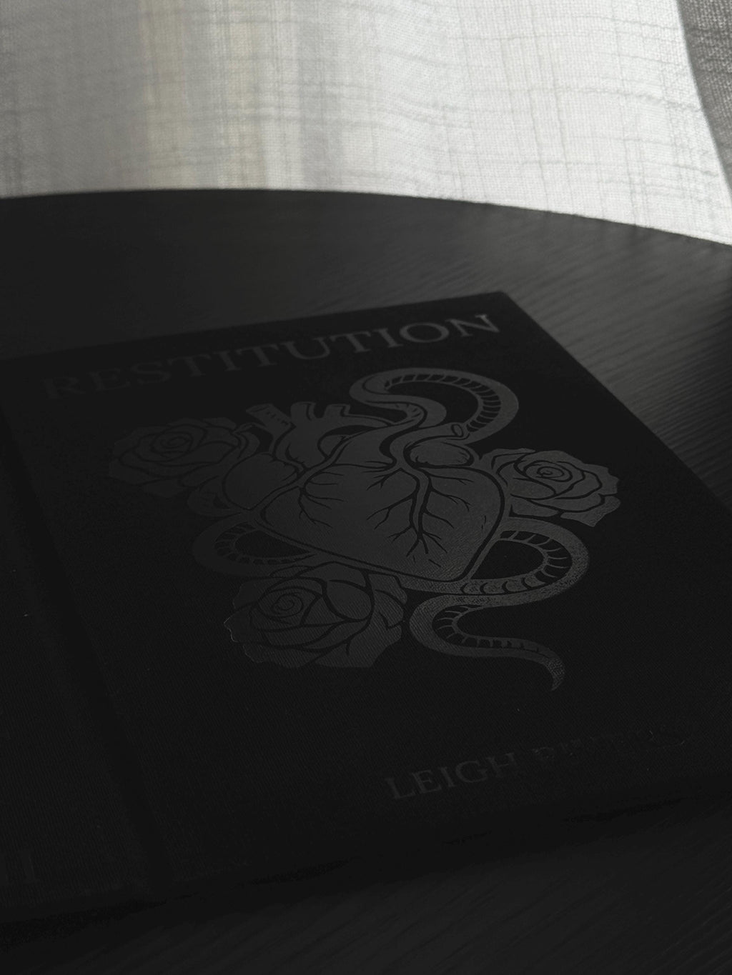 Edge of Darkness Trilogy Special Edition Rebind | Insatiable, Voracious, Restitution by Leigh Rivers | Black on Black