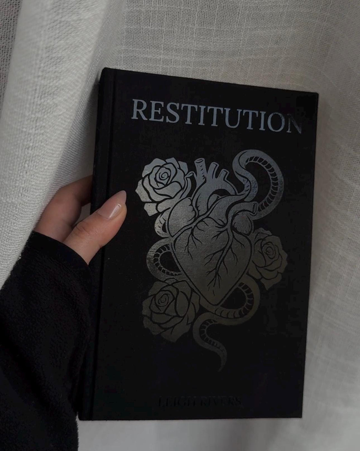 Edge of Darkness Trilogy Special Edition Rebind | Insatiable, Voracious, Restitution by Leigh Rivers | Black on Black