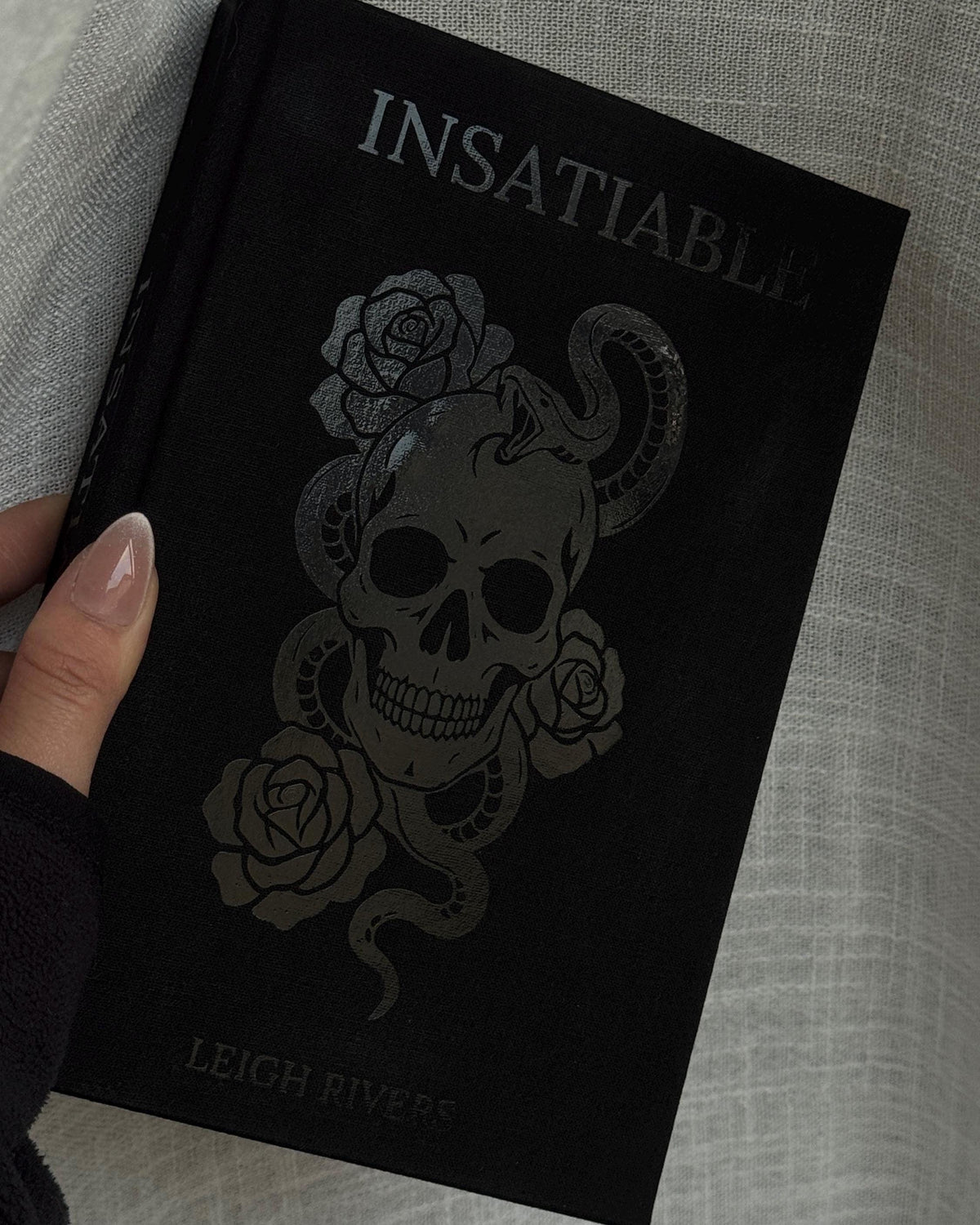 Edge of Darkness Trilogy Special Edition Rebind | Insatiable, Voracious, Restitution by Leigh Rivers | Black on Black